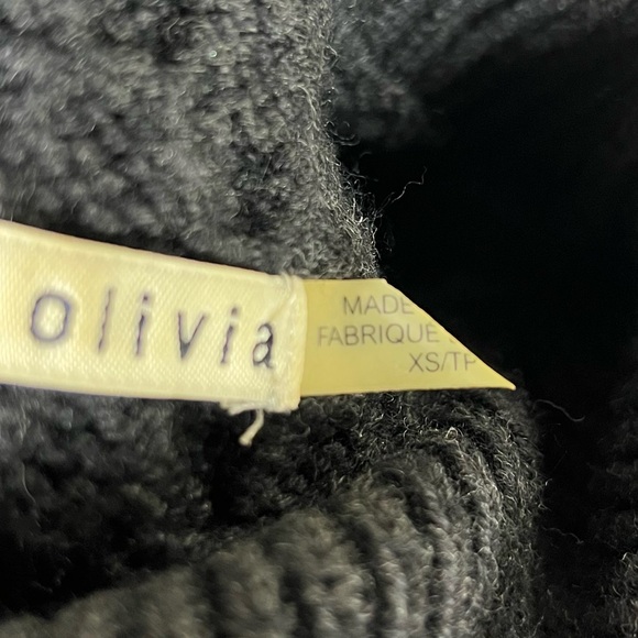 Alice + Olivia Dress Womens XS Honeycomb Cable Knit Wool Cowl Neck Sweater Mini - Picture 8 of 9